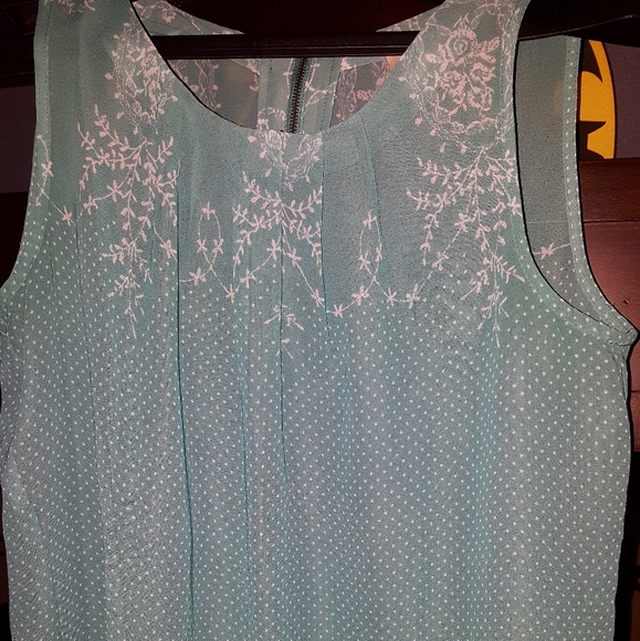 LOFT Tops - LOFT Blouse; sheer with beautiful design Size S